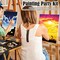 2 Pack 8x10 Pre Drawn Canvas for Painting for Adults Sip and Paint Kit for Adult's Couple's Date Night Party
